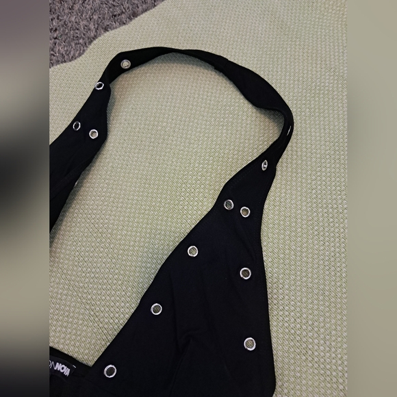 Fashion Nova Black Cropped Corset Top - Picture 5 of 7